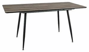 REMUS II stôl jedálenský 120(160)x80cm, orech VINTAGE/ čierna
