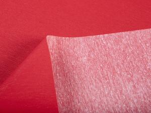 Dekoračná jednofarebná látka Leona LN-110 Malinovo červená žíhaná - šírka 135 cm
