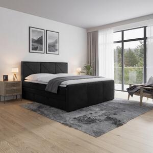 BOXSPRINGOVÁ POSTEĽ, 180/200 cm, čierna MID.YOU - Online Only zostavy, Online Only
