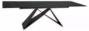 WESTIN CERAMIC stôl jedálenský (160-240)X90, čierna NOIR DESIRE/čierna