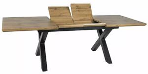 XAVIERO II stôl jedálenský 16(240)x90cm, dub artisan/čierny