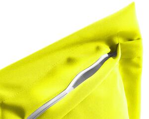 Biante Dekoračná obliečka na vankúš s lemom Rongo RG-047 Fosforovo žltá 50 x 50 cm