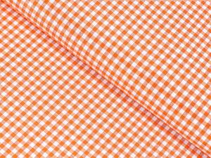 Biante Dekoračná obliečka na vankúš Rebeka RE-006 Oranžovo-biela kocka malá 40 x 40 cm
