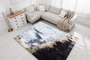 Kusový koberec Aguja modrozlatý 200x290cm