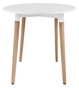 Okrúhly stôl KAMI biely 80 cm