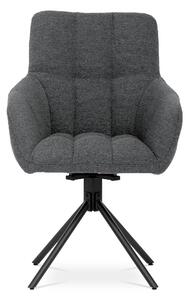 Jedálenská stolička ZENIA sivá/čierna