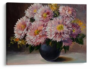 Obraz - Olejomaľba, Kvety vo váze (70x50 cm)