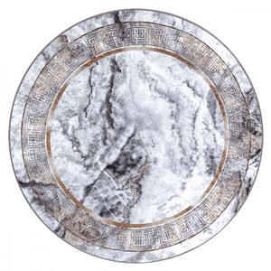 Kusový koberec Ager šedozlatý kruh 100cm