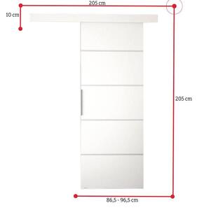 Posuvné dvere DOLANO III, 86,5x205, biela