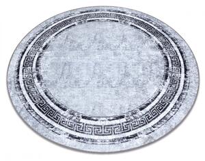 Kusový koberec Ater šedočierný kruh 200cm