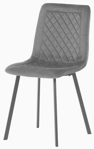 Jedálenská stolička GLORY sivá/čierna