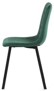 Jedálenská stolička GLORY zelená/čierna