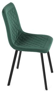 Jedálenská stolička GLORY zelená/čierna