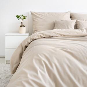Goldea bavlnené posteľné obliečky - latte 140 x 200 a 70 x 90 cm