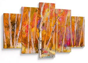 Obraz - Jesenný les (150x105 cm)