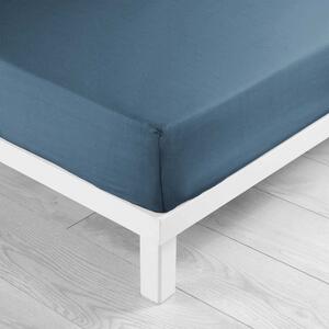 Modrá napínacia plachta z mikrovlákna 140x190 cm Oscar – douceur d'intérieur