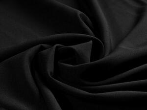 Dekoračná jednofarebná látka Rongo RG-014 Čierna - šírka 150 cm
