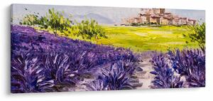 Obraz - Provance, Francúzsko, olejomaľba (120x50 cm)