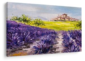 Obraz - Provance, Francúzsko, olejomaľba (90x60 cm)