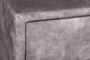 Massive home | Noční stolek Boutique 50cm tmavě šedý samet 41671