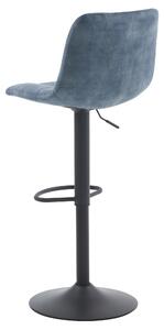 Barová stolička BRIANA modrá/čierna