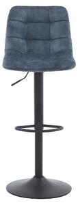 Barová stolička BRIANA modrá/čierna