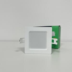 V-TAC Hranatý zapustený LED panel 3W, Teplá biela 2500 - 3000K