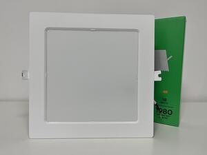 V-TAC Hranatý zapustený LED panel 18W, Studená biela 6000 - 6500K