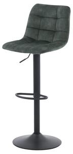 Barová stolička BRIANA zelená/čierna