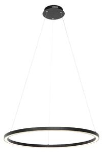 Inteligentné závesné svietidlo čierne 80 cm vrátane LED a RGBW - Girello