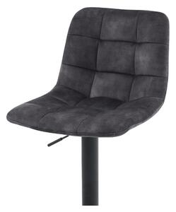 Barová stolička BRIANA sivá/čierna