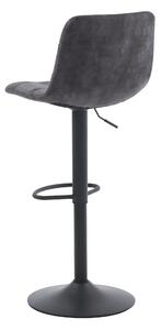 Barová stolička BRIANA sivá/čierna