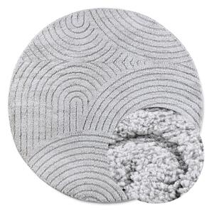 Svetlosivý okrúhly koberec ø 200 cm Panglao New York Light Grey – Elle Decoration