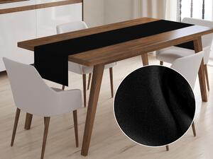 Biante Dekoračný behúň na stôl Rongo RG-014 Čierny 20x140 cm