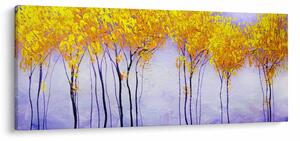 Obraz žltých stromov (120x50 cm)