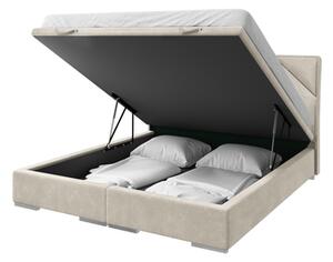 Kontinentálna posteľ béžová LEONARDO 160x200 cm