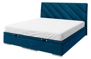 Kontinentálna posteľ LEONARDO zafírová 180x200 cm