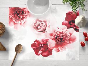 Biante Dekoračné prestieranie na stôl PM-017 Veľké červené kvety 35x45 cm