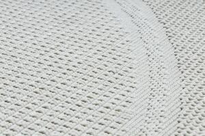 Kusový koberec Duhra biely kruh 120cm