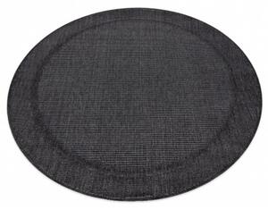 Kusový koberec Duhra čierny kruh 120cm