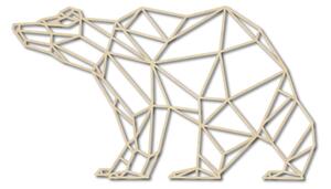 SENTOP Obraz na stenu geometrické tvary medveď PR0244 hnedý