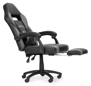 Kancelárska/ herná stolička s nastaviteľnou opierkou nôh a bedrovým vankúšom