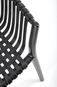 Záhradná stolička K492 - čierna