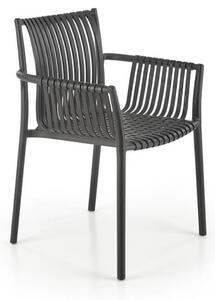 Záhradná stolička K492 - čierna