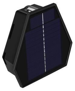 Immax 08488L IMMAX WALL vonkajšie solárne nástenné svietidlo LED 2W/15lm 6000-6500K/3000-3500K, IP54, svetelný senzor, čierna
