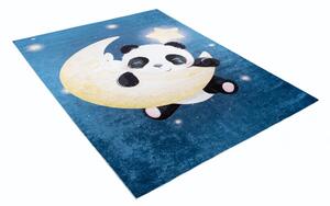 Detský koberec s motívom pandy na mesiaci Šírka: 80 cm | Dĺžka: 150 cm