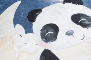 Detský koberec s motívom pandy na mesiaci Šírka: 80 cm | Dĺžka: 150 cm