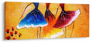 Obraz - Olejomaľba, baletky (120x50 cm)
