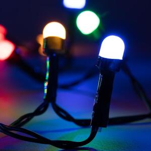Nexos 28389 Vianočné LED osvetlenie - 10 m, 100 MAXI LED diód, farebné