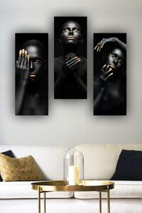 Wallity Súprava obrazov GOLDEN WOMAN II 70 x 50 cm 3 kusy